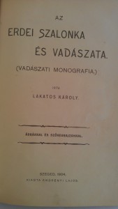 lakatos károly vadászkönyv