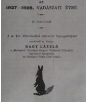 vadászati útmutató 1927