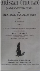 vadászati útmutató 1927