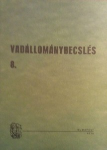 vadállománybecslés