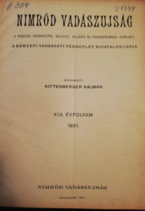 nimród 1931