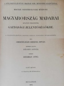 Magyarország madarai chernel istvan