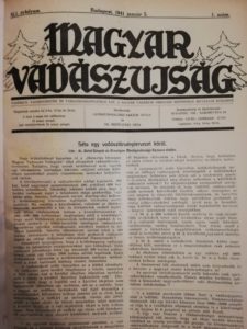 Magyar Vadászujság 1941