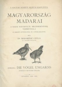 Madarász Gyula, dr.: Magyarország madarai