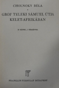 Gróf Teleki Sámuel útja Kelet-Afrikában