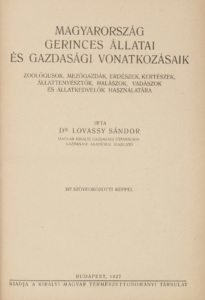 Lovassy Sándor - Magyarország gerinces állatai