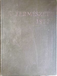 A Természet 1932 tartalomjegyzek