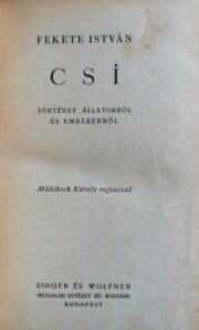 Fekete István - Csi elso kiadas