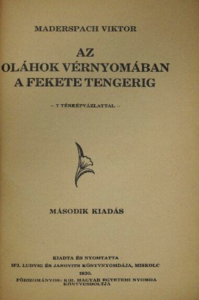 Maderspach Viktor - Az oláhok vérnyomában a fekete tengerig