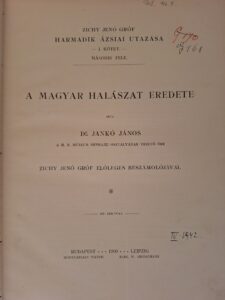 Jankó János - A magyar halászat eredete