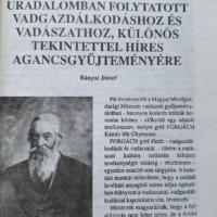 Bányai József - Adatok a gróf Forgách Károly-féle Ghymes-i uradalomban